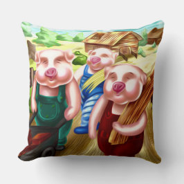 Os Três Porquinhos Almofada de Arremesso