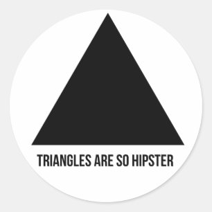 os triângulos são assim etiquetas do hipster