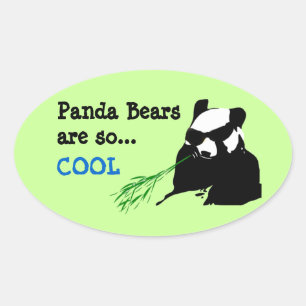 Os ursos de panda são assim que etiquetas legal