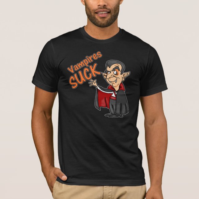 Os vampiros sugam t-shirt (Frente)