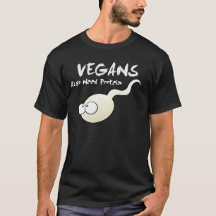 Os Vegans igualmente precisam a camisa da proteína