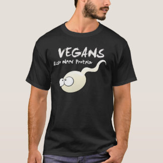 Os Vegans igualmente precisam a camisa da proteína