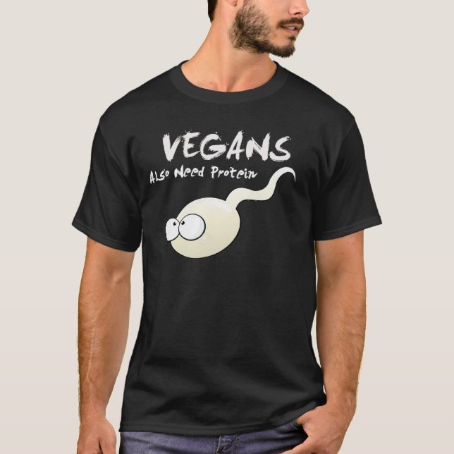 Os Vegans igualmente precisam a camisa da proteína (Frente)