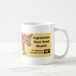 Os vegetarianos têm bons corações! Caneca