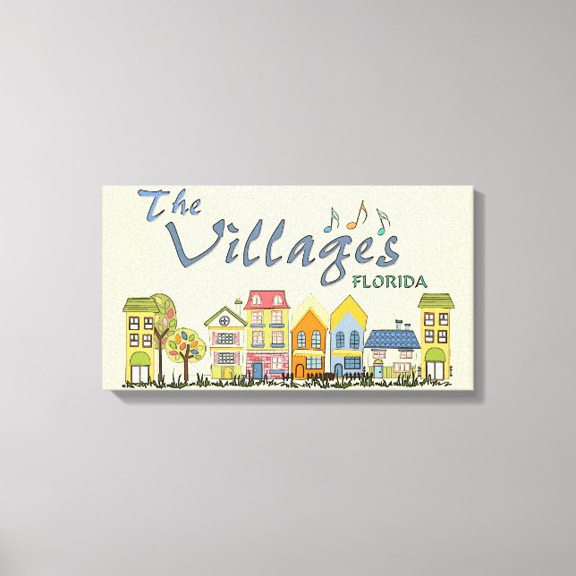 Os vilarejos da comunidade florida canvas (Frente)