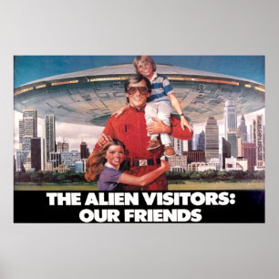Os visitantes nossos amigos 36" x 24" poster