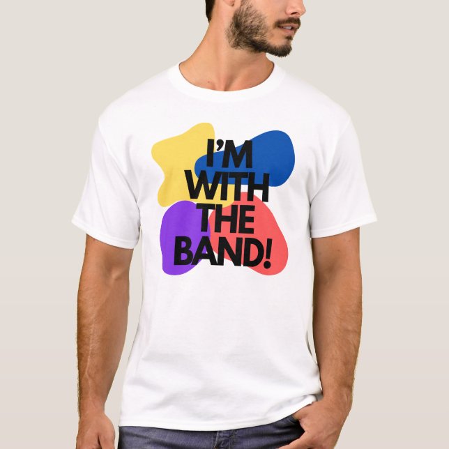 Os Wiggles - Eu estou com a Banda! Mens T-Shirt (Frente)