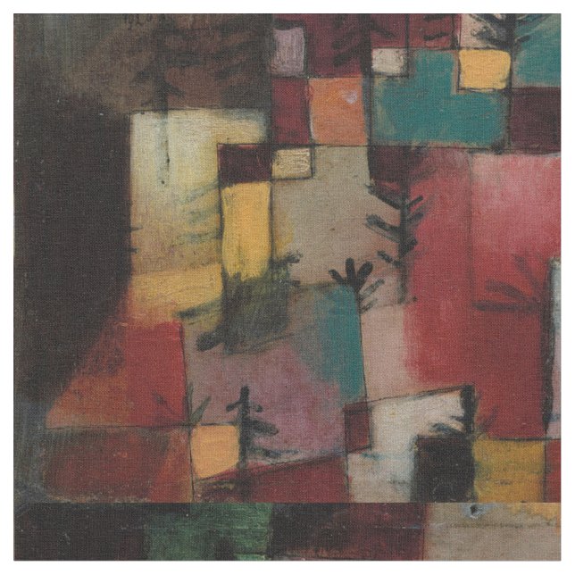 Os "zimbros" Paul Klee inspiraram o tecido (Detalhe)