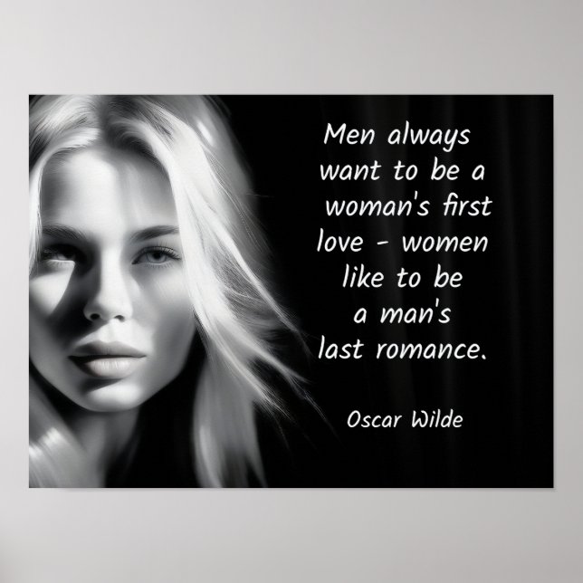 Oscar Wilde - arte de aspas Last Romance Poster (Frente)