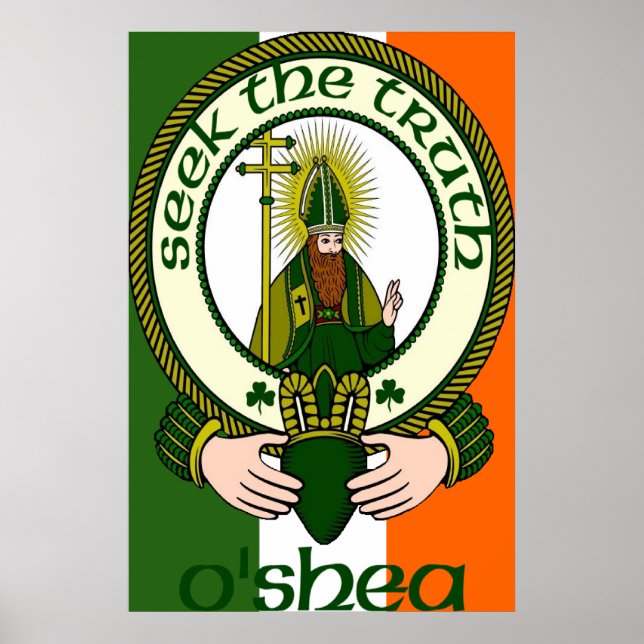 O'Shea Clan Motto Poster Impressão (Frente)