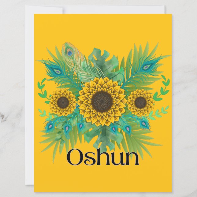 Oshun Goddess Sunflower (Frente)