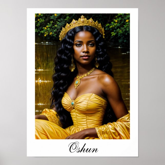 Oshun Orisha - Poster da Deusa Africana (Frente)
