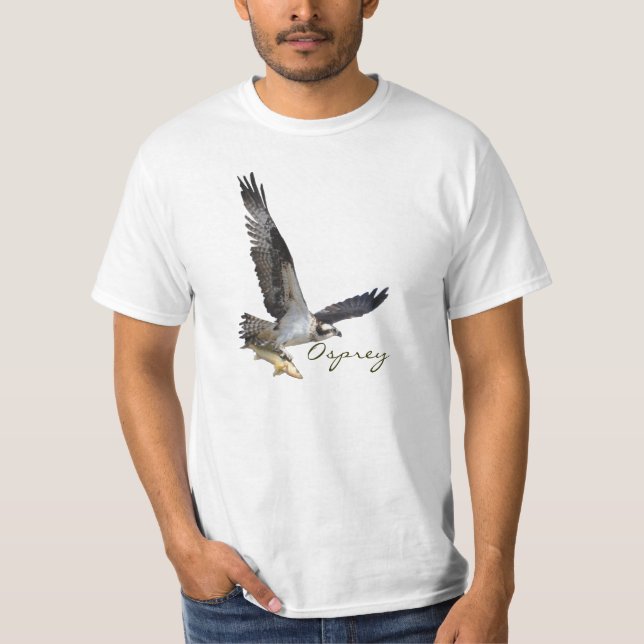 Osprey Fish Hawk com Camisa de Captura de Peixe (Frente)
