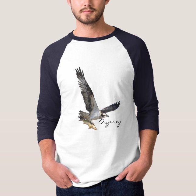 Osprey Fish Hawk com Camisa de Captura de Peixe (Frente)
