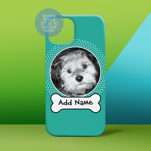 Osso do Cão e Foto de Pet Personalizada (Personalized Phone Case)