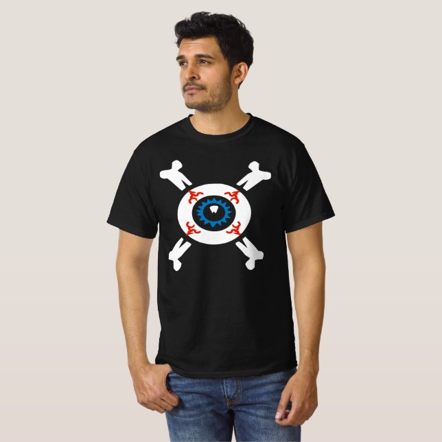 Ossos do globo ocular para camisas escuras (Frente Completa)