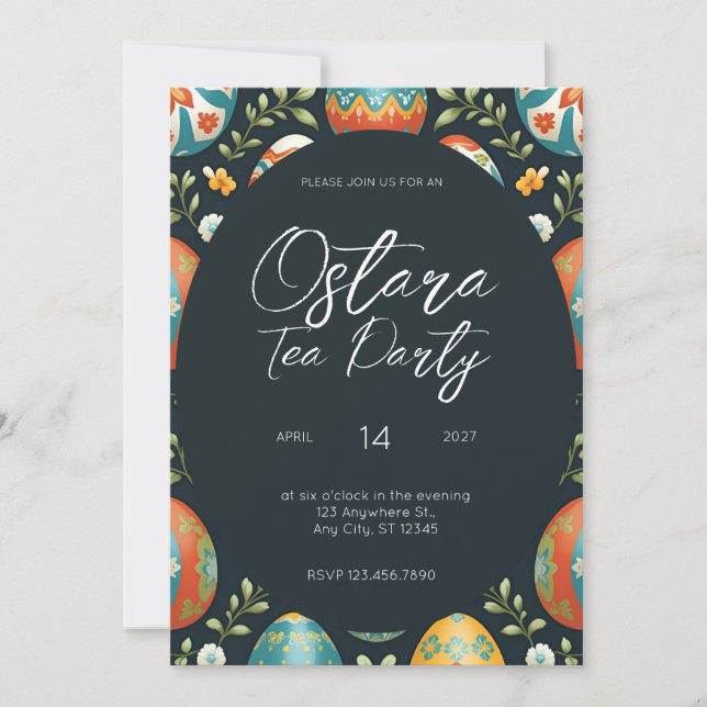 Ostara | Páscoa | Convite para a Roda do Ano (Frente)