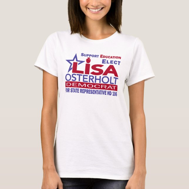Osterholt para Texas - Campanha T-Shirt (Frente)