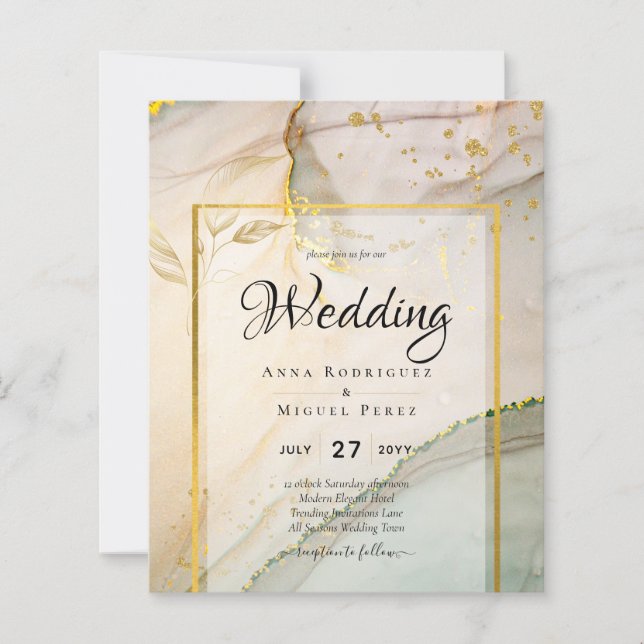 Ostra Pearl Abstrato de Tinta de Álcool de CASAMEN (Frente)