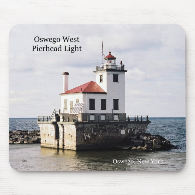 Oswego West Pierhead Light Mousepad (Frente)