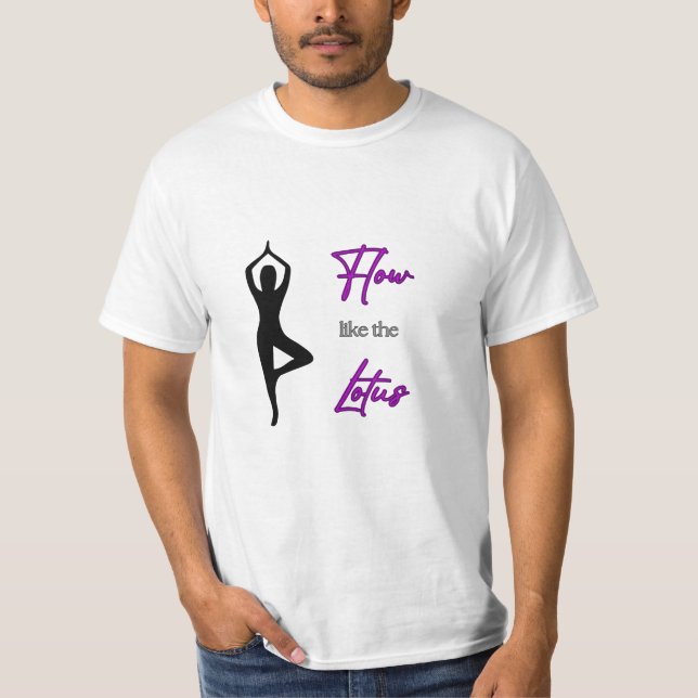 ÓTIMO! Fluxo como Lotus - Yoga T-Shirt (Frente)