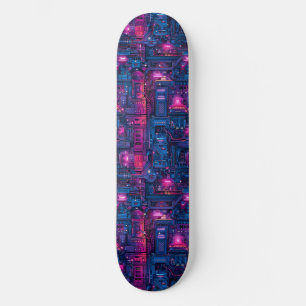 Ótimo Skate de Anime Cyberpunk com Design Japonês