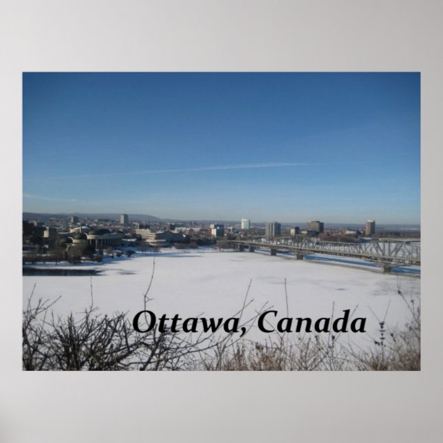 Ottawa Canada Skyline Photoógrafo Poster (Frente)
