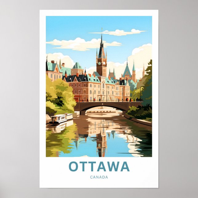Ottawa Canada Viagem Impressão (Frente)