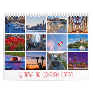Ottawa, o Calendário de 12 Meses da Capital Canade