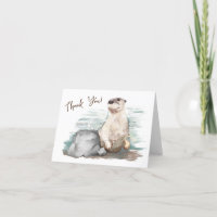 Otter Love - Obrigado Cartões