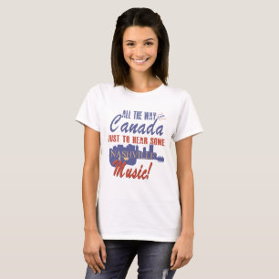 Ouça a música de Nashville do t-shirt de Canadá