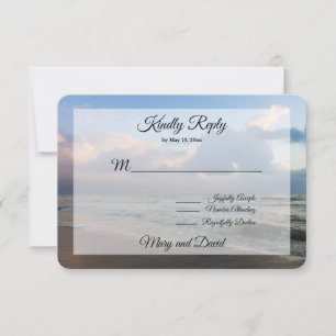 Ouça A Placa RSVP De Casamento De Ondas