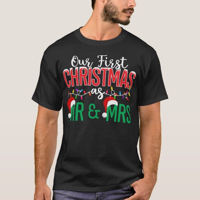 Our First Christmas Men's T-shirt (Frente)