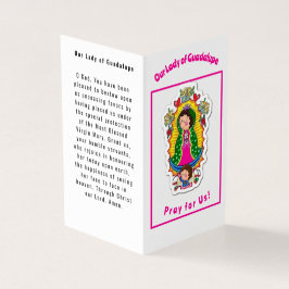 Our Lady of Guadalupe Prayer Card