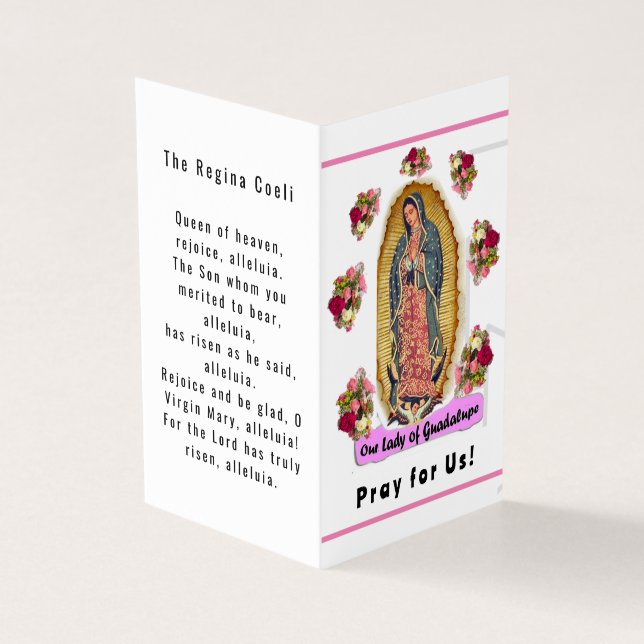 Our Lady of Guadalupe Prayer Card (Exterior)
