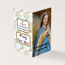 Our Lady of Immaculate Conception Prayer Card