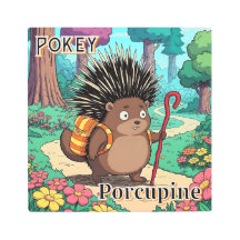 ouriço fofo Pokey | Arte de berçário infantil de d