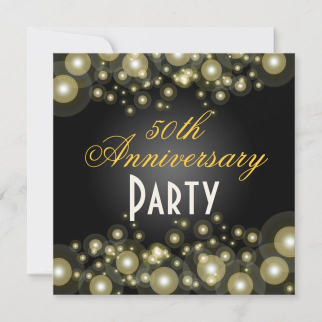 Ouro, 50º aniversário de convites (Frente)