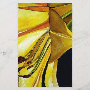 Ouro Amarelo Esplendor Lily Arte original