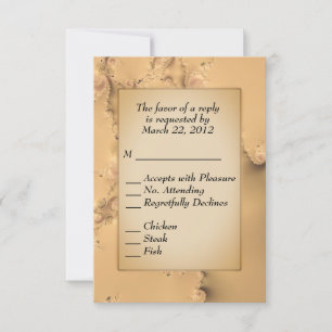Ouro Antigo RSVP com Escolha de Menu