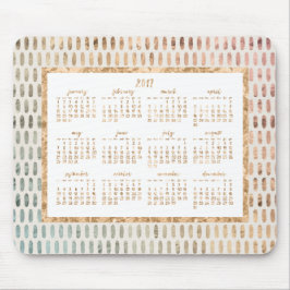 Ouro Anual 2017 Calendário Mouse pads Light
