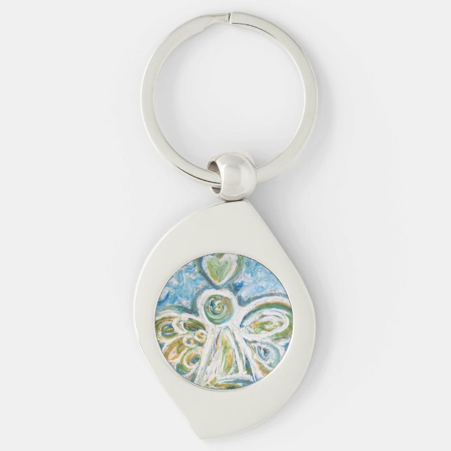 Ouro Azul Guardian Chaveiros personalizados do Ang (Frente)