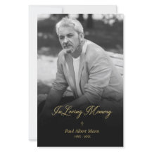 Ouro Barato No Funeral De Foto BW De Memória De Ad