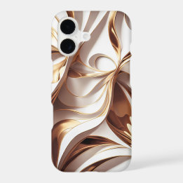 Ouro Branco Abstrato Moderno