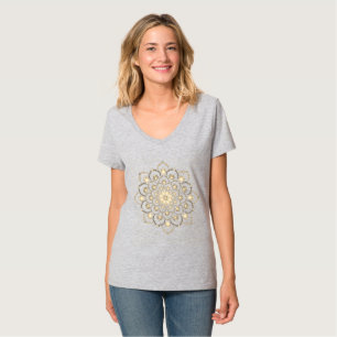 Ouro-Brown Mandala T-Shirt