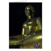 Ouro Buda no Cartão Noturno