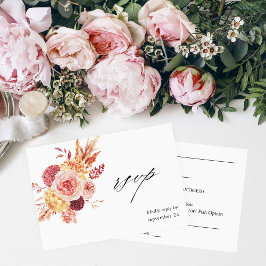 Ouro Burgundy Blush Pink Floral w RSVP 2