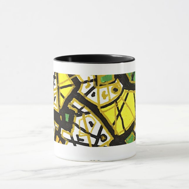 OURO – Caneca Abstrata Elegante (Centro)