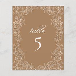 Ouro Castanho Mesa Rococo Fúria Botânica