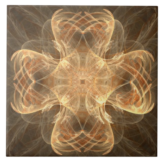 Ouro Celtic Cross II - Padrão Azulejo cerâmico (Frente)